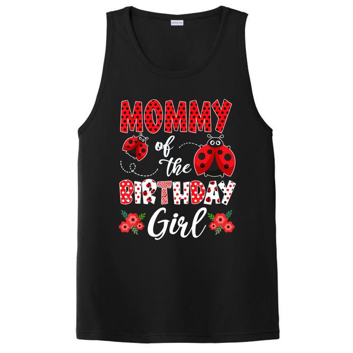 Mommy Of The Birthday Girl - Family Ladybug Birthday PosiCharge Competitor Tank