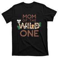 Mom Of The Wild One Animal Safari 1st Birthday Theme Family T-Shirt