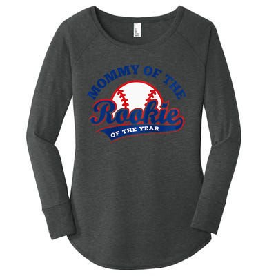 Mommy Of The Rookie Rookie Of The Year Baseball Mommy Raglan Baseball Women's Perfect Tri Tunic Long Sleeve Shirt