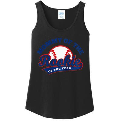 Mommy Of The Rookie Rookie Of The Year Baseball Mommy Raglan Baseball Ladies Essential Tank