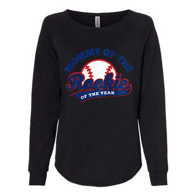 Mommy Of The Rookie Rookie Of The Year Baseball Mommy Raglan Baseball Womens California Wash Sweatshirt