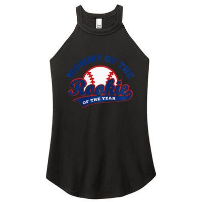 Mommy Of The Rookie Rookie Of The Year Baseball Mommy Raglan Baseball Women's Perfect Tri Rocker Tank