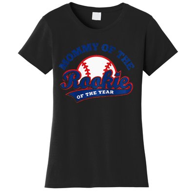 Mommy Of The Rookie Rookie Of The Year Baseball Mommy Raglan Baseball Women's T-Shirt