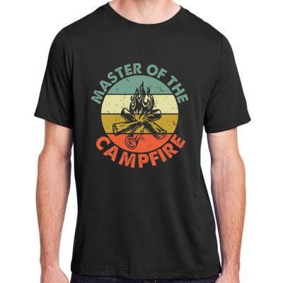 Master Of The Campfire Dad Camping Camping Dad Gift Adult ChromaSoft Performance T-Shirt