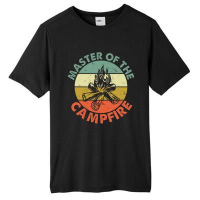 Master Of The Campfire Dad Camping Camping Dad Gift Tall Fusion ChromaSoft Performance T-Shirt