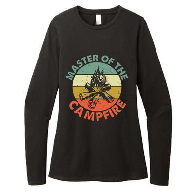 Master Of The Campfire Dad Camping Camping Dad Gift Womens CVC Long Sleeve Shirt