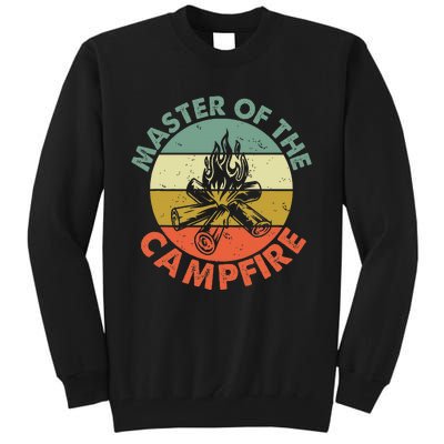 Master Of The Campfire Dad Camping Camping Dad Gift Tall Sweatshirt