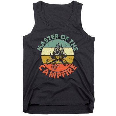 Master Of The Campfire Dad Camping Camping Dad Gift Tank Top