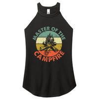 Master Of The Campfire Dad Camping Camping Dad Gift Women's Perfect Tri Rocker Tank