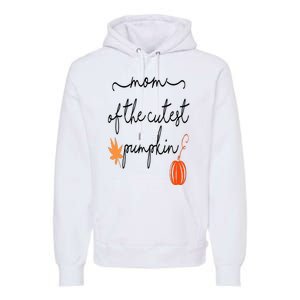 Mom of the Cutest Pumpkin Mom and Daughter Matching  Premium Hoodie