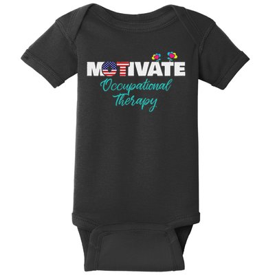 Motivate Occupational Therapy Ot Therapist Ota Gift Baby Bodysuit