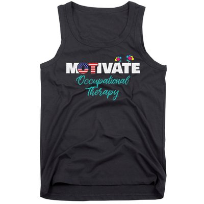 Motivate Occupational Therapy Ot Therapist Ota Gift Tank Top