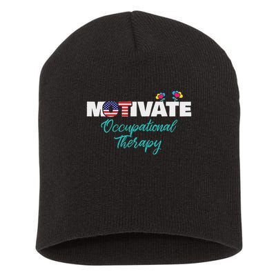 Motivate Occupational Therapy Ot Therapist Ota Gift Short Acrylic Beanie
