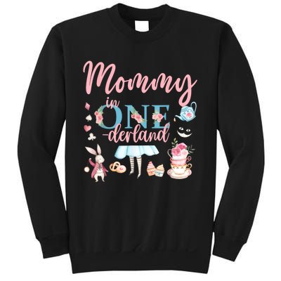 Mommy Of The Birthday Girl Mommy In Onderland 1st Birthday Sweatshirt