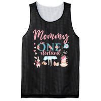 Mommy Of The Birthday Girl Mommy In Onderland 1st Birthday Mesh Reversible Basketball Jersey Tank