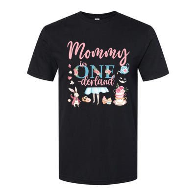 Mommy Of The Birthday Girl Mommy In Onderland 1st Birthday Softstyle CVC T-Shirt