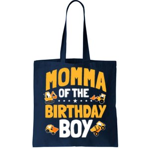 Momma Of The Birthday Boy Construction Worker Bday Party Tote Bag