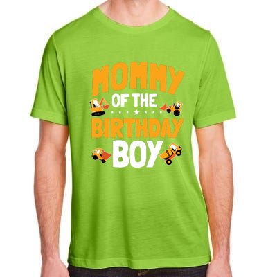 Mommy Of The Birthday Boy Construction Worker Bday Party Adult ChromaSoft Performance T-Shirt