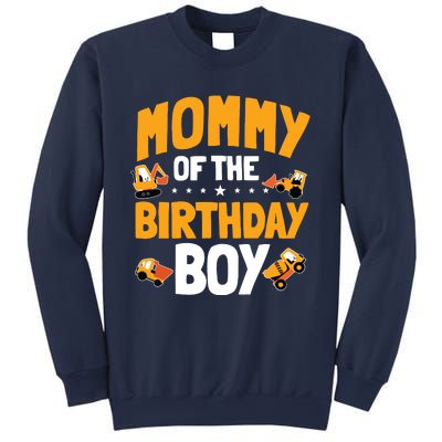 Mommy Of The Birthday Boy Construction Worker Bday Party Sweatshirt