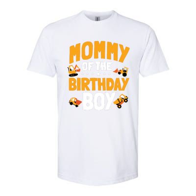 Mommy Of The Birthday Boy Construction Worker Bday Party Softstyle CVC T-Shirt