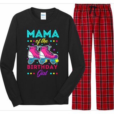 Mama of the Birthday Roller Skates Bday Skating Theme Long Sleeve Pajama Set