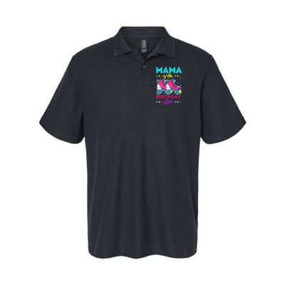 Mama of the Birthday Roller Skates Bday Skating Theme Softstyle Adult Sport Polo