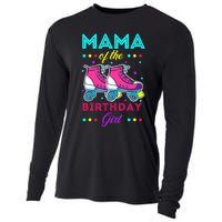 Mama of the Birthday Roller Skates Bday Skating Theme Cooling Performance Long Sleeve Crew