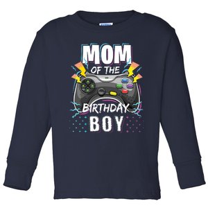 Mom Of The Birthday Boy Matching Video Gamer Birthday Party Toddler Long Sleeve Shirt