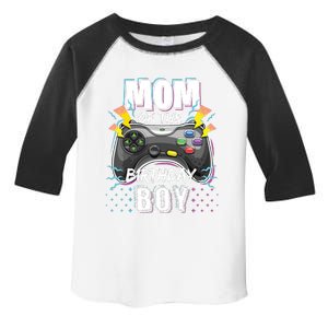 Mom Of The Birthday Boy Matching Video Gamer Birthday Party Toddler Fine Jersey T-Shirt