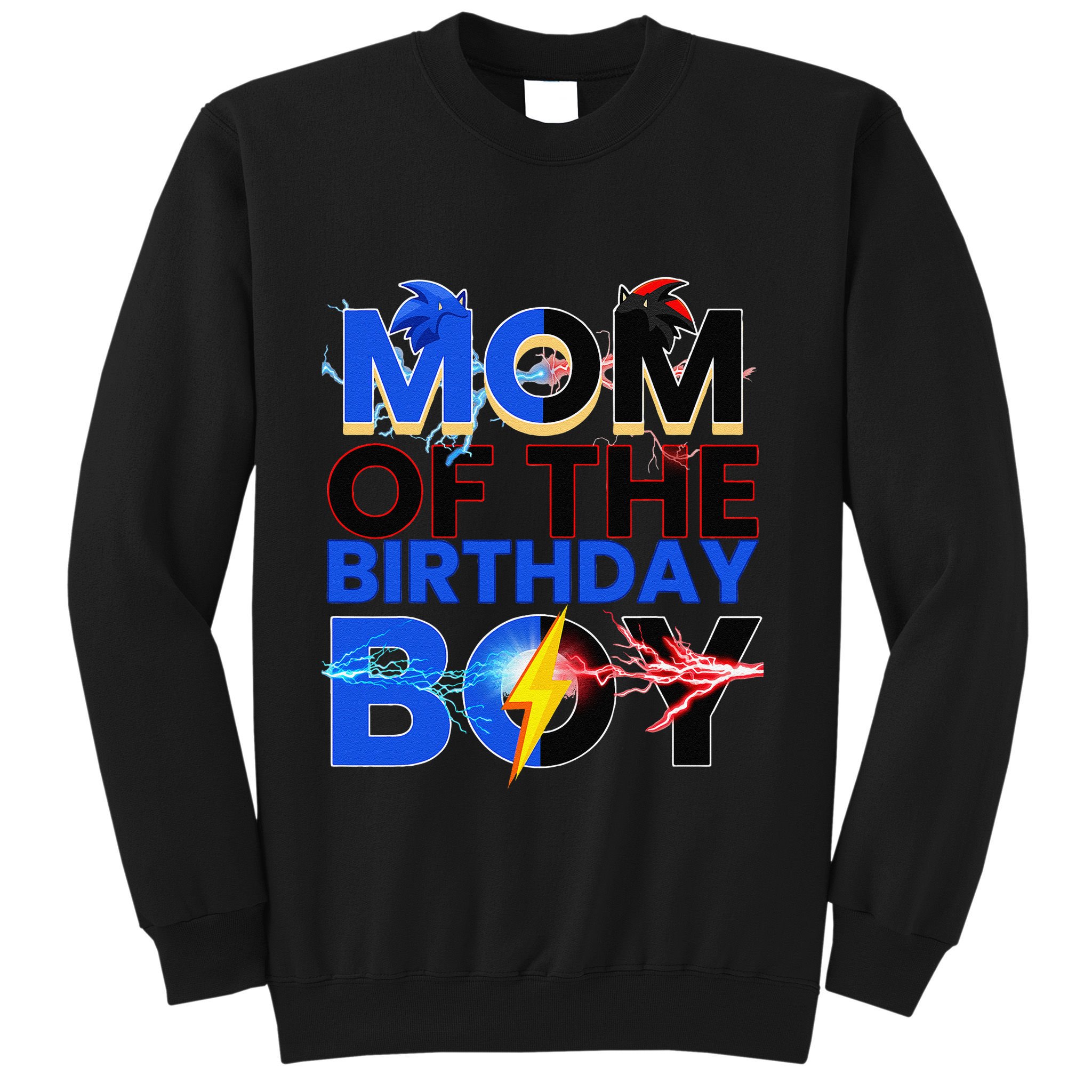 Mom Of The Birthday Boy Hedgehog Family Party Decorations Sweatshirt