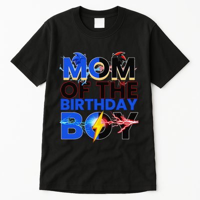 Mom Of The Birthday Boy Hedgehog Family Party Decorations Tall T-Shirt