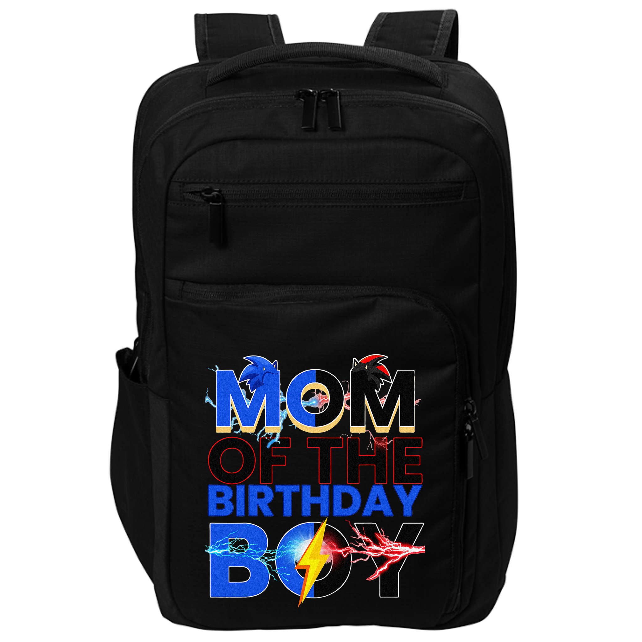 Mom Of The Birthday Boy Hedgehog Family Party Decorations Impact Tech Backpack