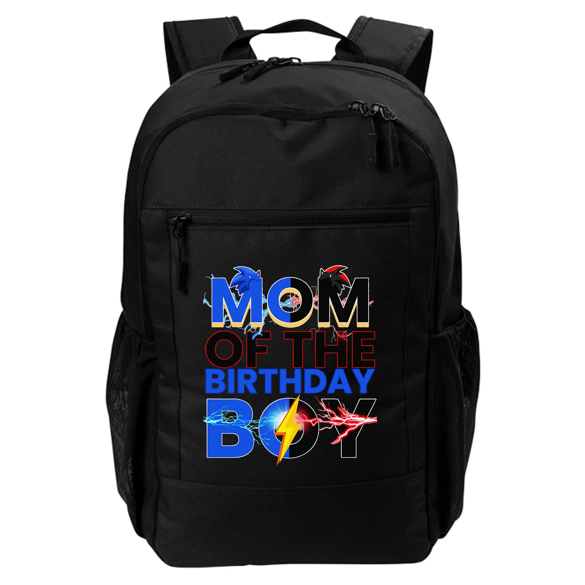 Mom Of The Birthday Boy Hedgehog Family Party Decorations Backpack