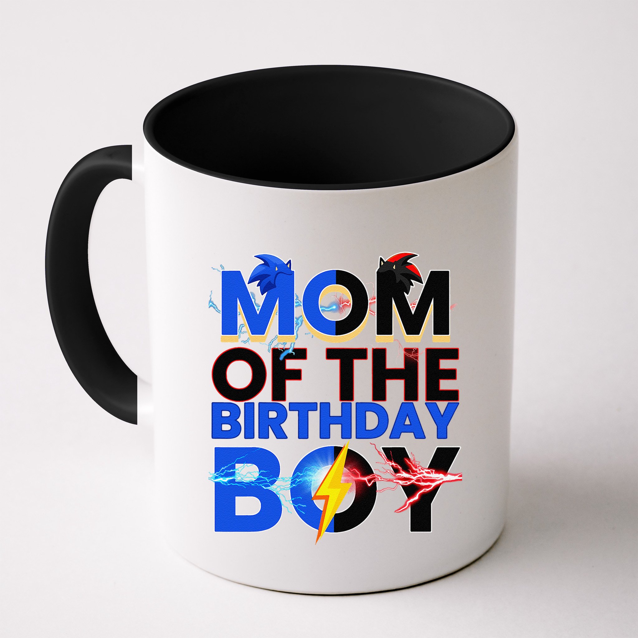 Mom Of The Birthday Boy Hedgehog Family Party Decorations Mug