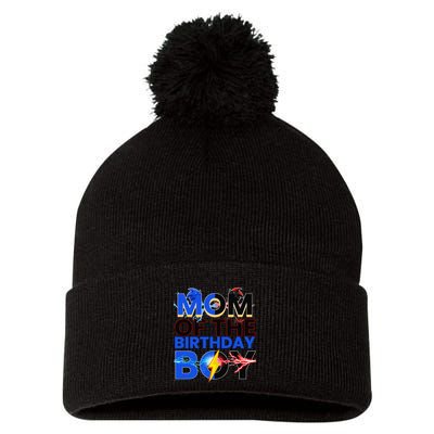 Mom Of The Birthday Boy Hedgehog Family Party Decorations Pom Pom 12in Knit Beanie