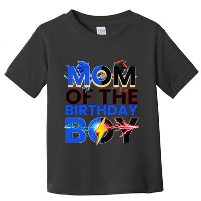 Mom Of The Birthday Boy Hedgehog Family Party Decorations Toddler T-Shirt