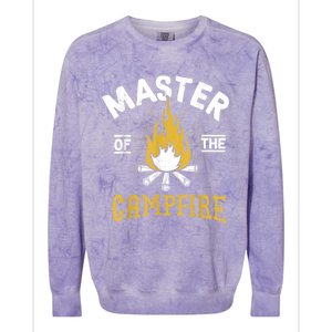 Master Of The Campfire Camping & Outdoors Gift Colorblast Crewneck Sweatshirt