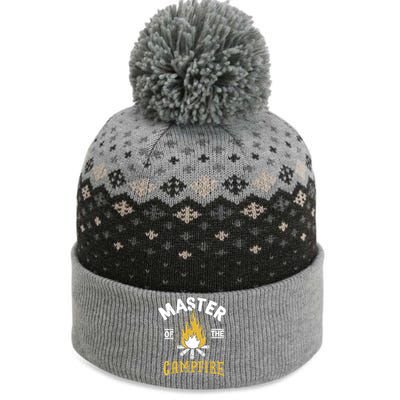 Master Of The Campfire Camping & Outdoors Gift The Baniff Cuffed Pom Beanie