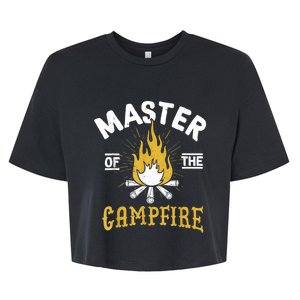 Master Of The Campfire Camping & Outdoors Gift Bella+Canvas Jersey Crop Tee