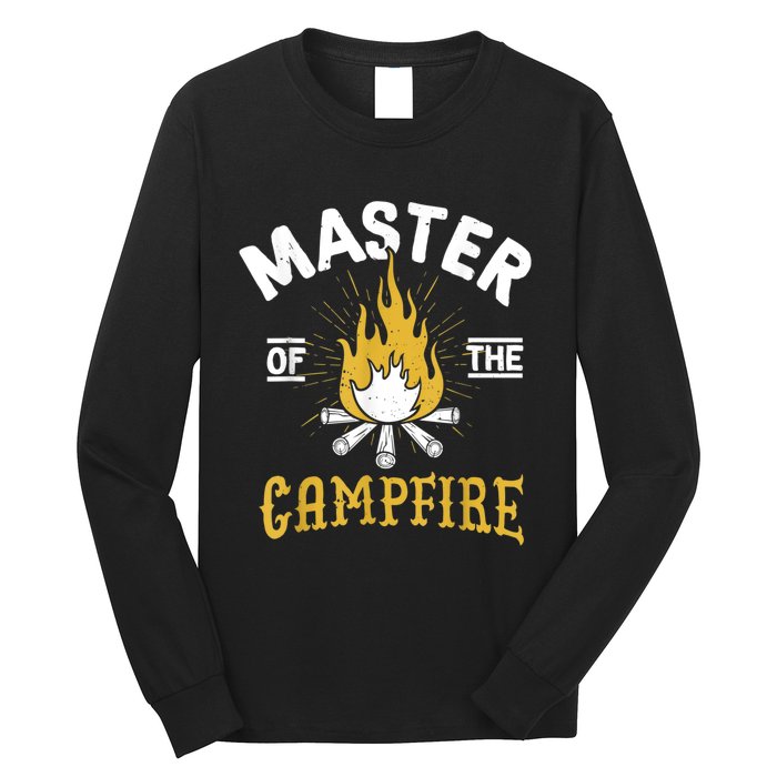 Master Of The Campfire Camping & Outdoors Gift Long Sleeve Shirt