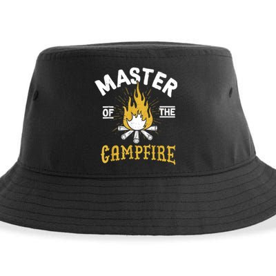 Master Of The Campfire Camping & Outdoors Gift Sustainable Bucket Hat