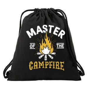 Master Of The Campfire Camping & Outdoors Gift Drawstring Bag