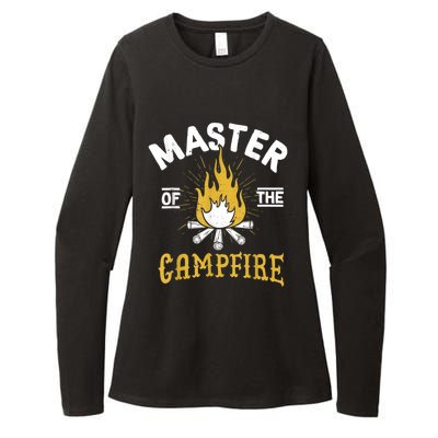 Master Of The Campfire Camping & Outdoors Gift Womens CVC Long Sleeve Shirt