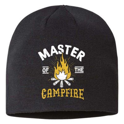 Master Of The Campfire Camping & Outdoors Gift Sustainable Beanie