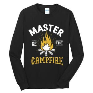 Master Of The Campfire Camping & Outdoors Gift Tall Long Sleeve T-Shirt