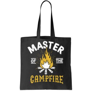 Master Of The Campfire Camping & Outdoors Gift Tote Bag