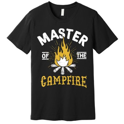 Master Of The Campfire Camping & Outdoors Gift Premium T-Shirt