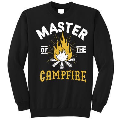 Master Of The Campfire Camping & Outdoors Gift Tall Sweatshirt