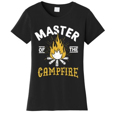 Master Of The Campfire Camping & Outdoors Gift Women's T-Shirt