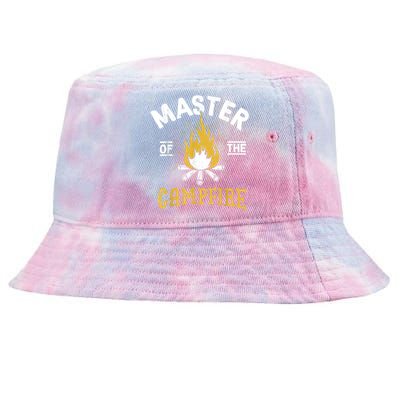 Master Of The Campfire Camping & Outdoors Gift Tie-Dyed Bucket Hat